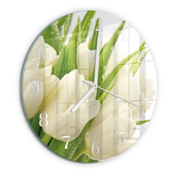 Horloge ronde Tulipes