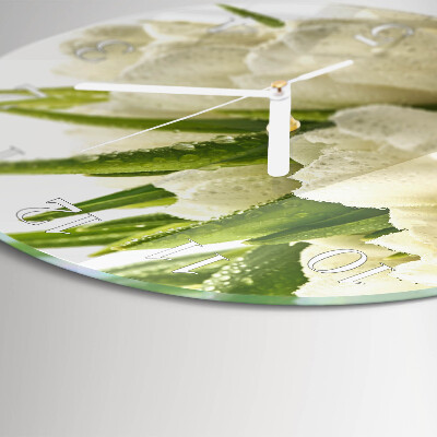 Horloge ronde Tulipes