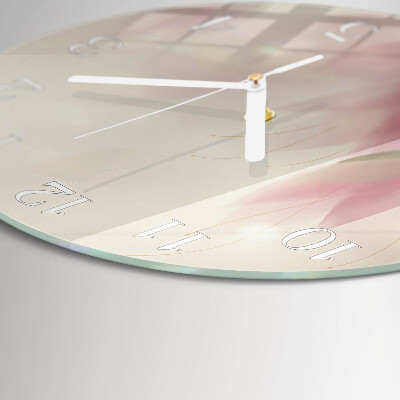 Horloge ronde Fleurs