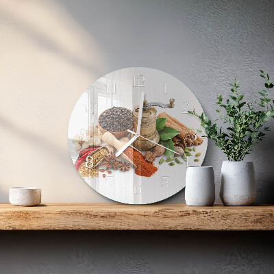 Horloge ronde Épices