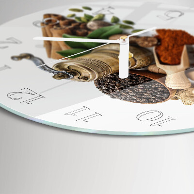 Horloge ronde Épices