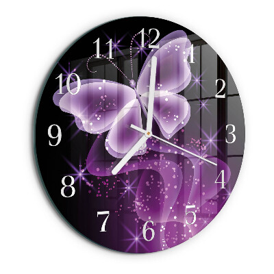 Horloge ronde Papillon