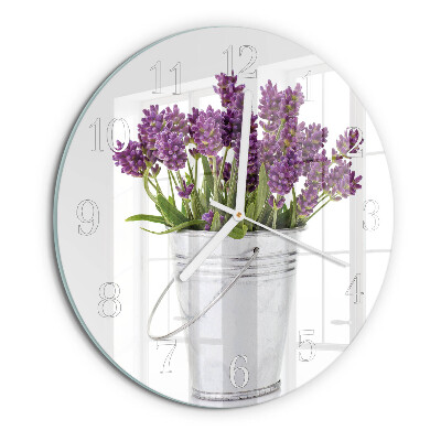 Horloge ronde Lavande