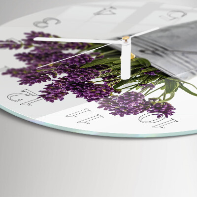 Horloge ronde Lavande