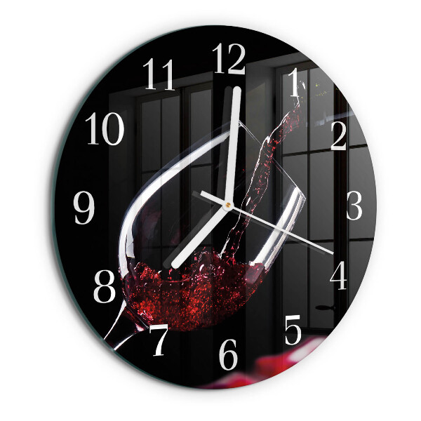 Horloge ronde Vin