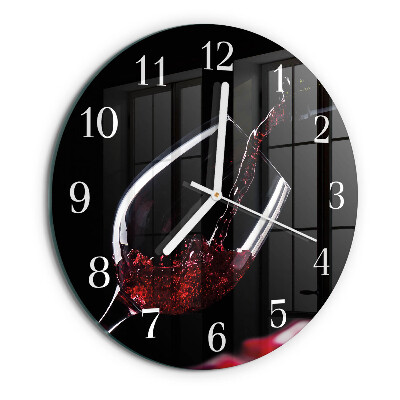 Horloge ronde Vin