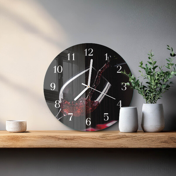 Horloge ronde Vin