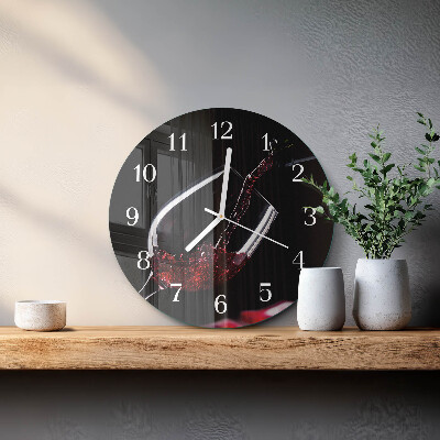 Horloge ronde Vin