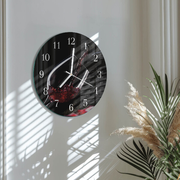 Horloge ronde Vin