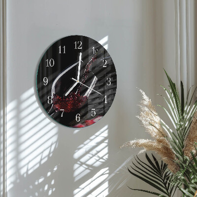 Horloge ronde Vin