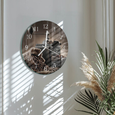 Horloge ronde Moulin à café
