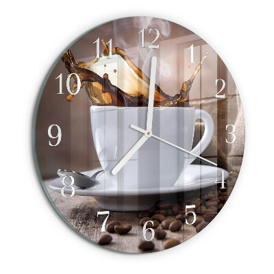Horloge ronde Café