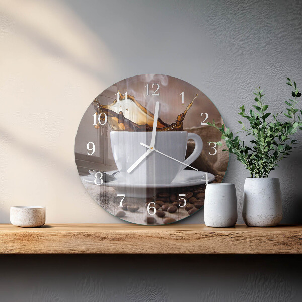 Horloge ronde Café