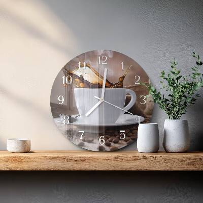 Horloge ronde Café