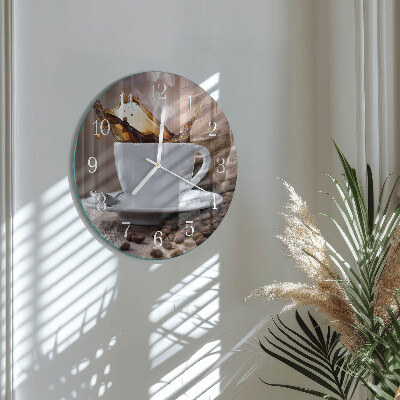 Horloge ronde Café
