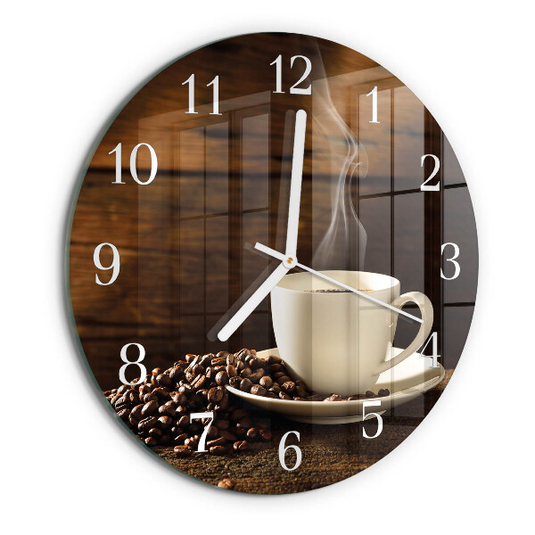 Horloge ronde Café