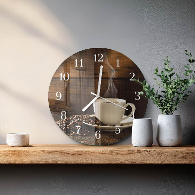 Horloge ronde Café