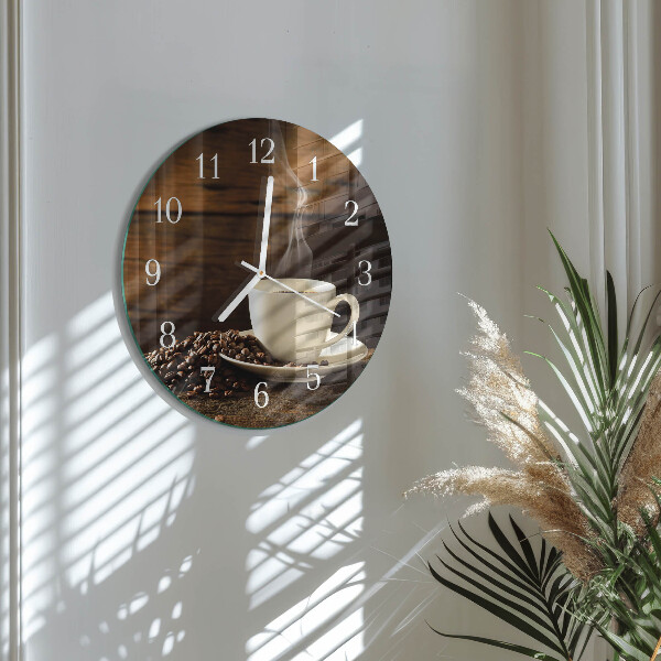 Horloge ronde Café