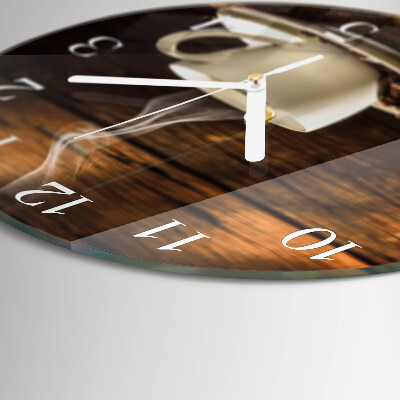 Horloge ronde Café