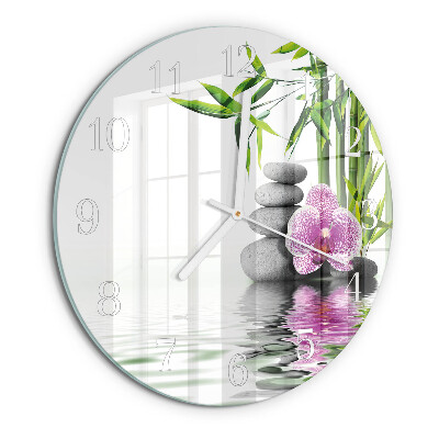 Horloge ronde Arbre à fleurs