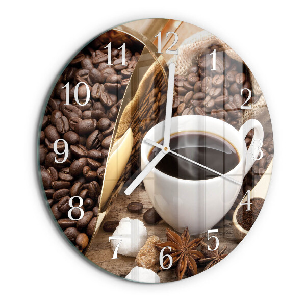 Horloge ronde Café