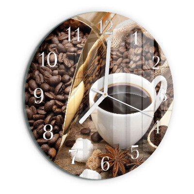Horloge ronde Café