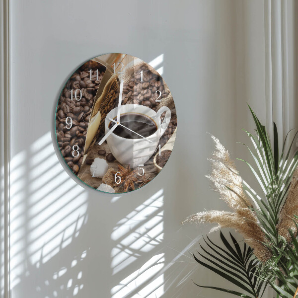 Horloge ronde Café