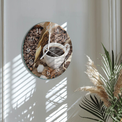 Horloge ronde Café
