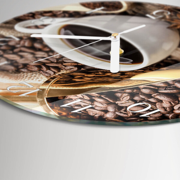 Horloge ronde Café