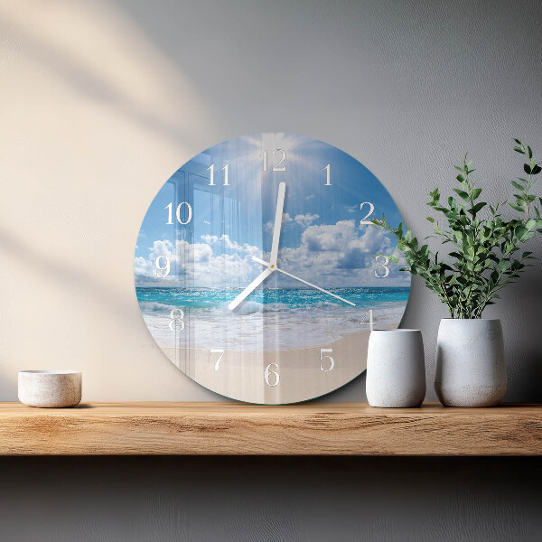 Horloge ronde Mer