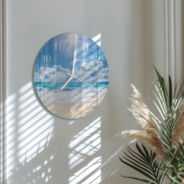 Horloge ronde Mer