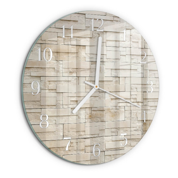Horloge ronde Mur de pierre