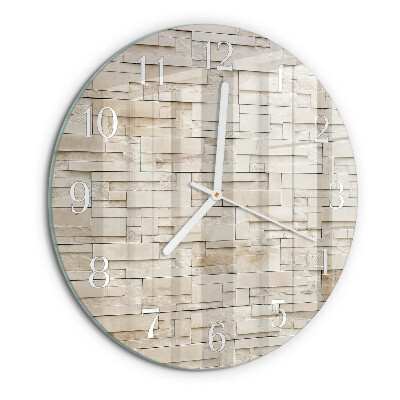 Horloge ronde Mur de pierre
