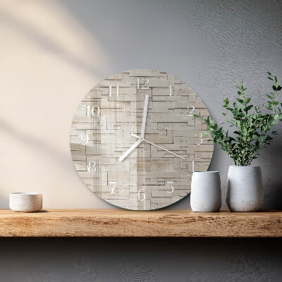 Horloge ronde Mur de pierre