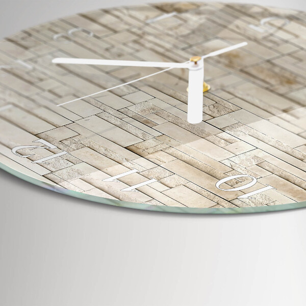 Horloge ronde Mur de pierre