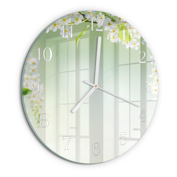 Horloge ronde Printemps