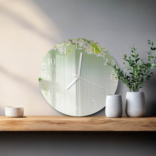 Horloge ronde Printemps