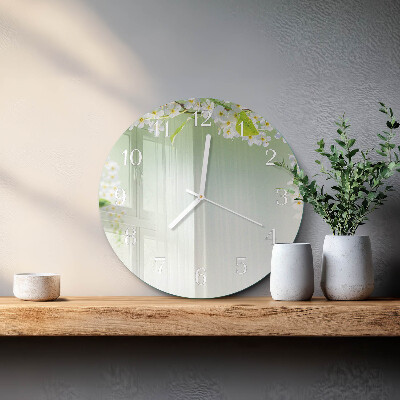 Horloge ronde Printemps