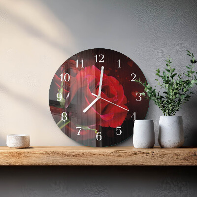 Horloge ronde Roses
