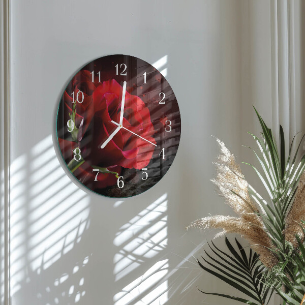 Horloge ronde Roses