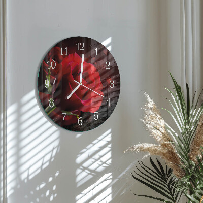 Horloge ronde Roses