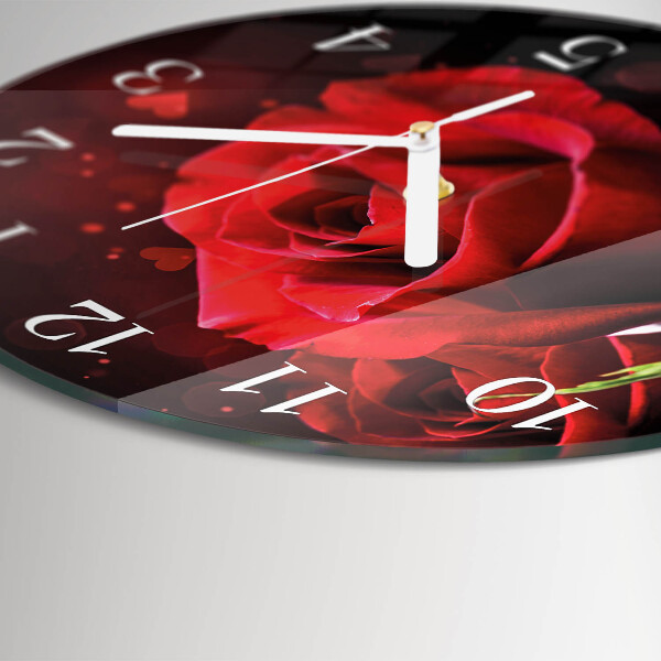 Horloge ronde Roses