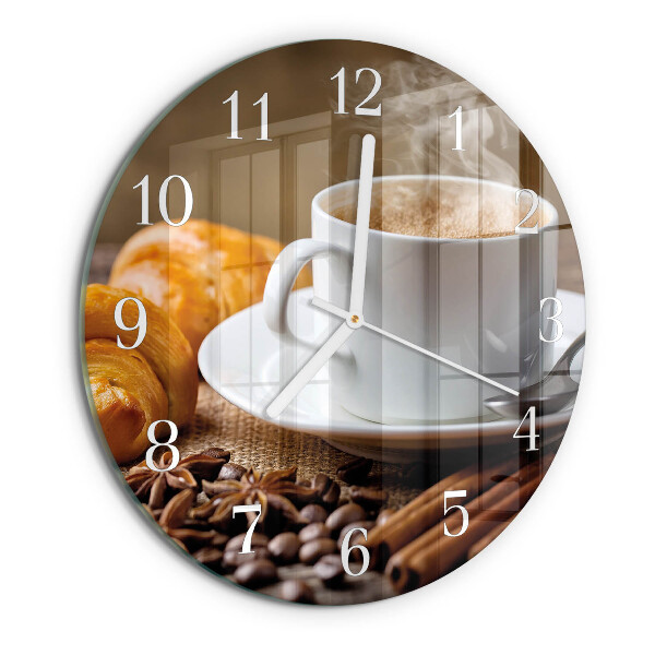 Horloge ronde Cannelle et anis
