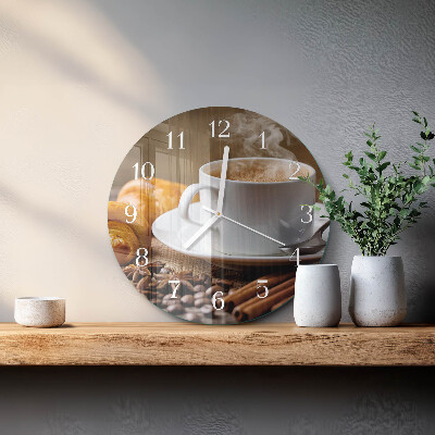 Horloge ronde Cannelle et anis