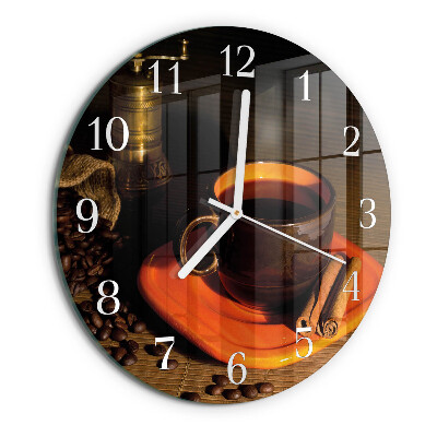 Horloge ronde Café