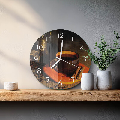 Horloge ronde Café