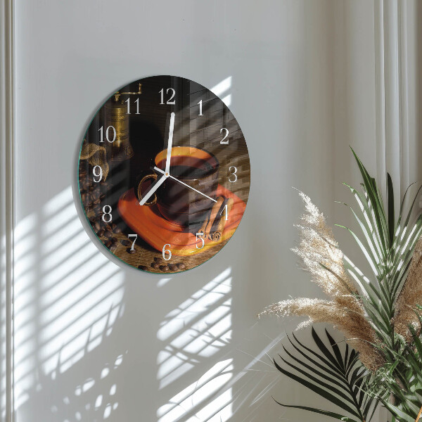 Horloge ronde Café