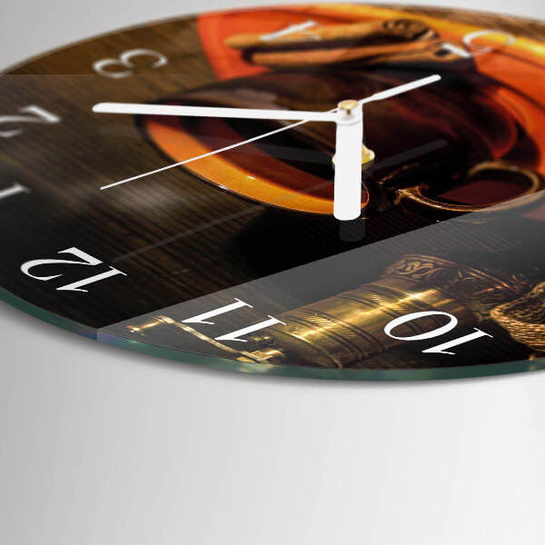 Horloge ronde Café