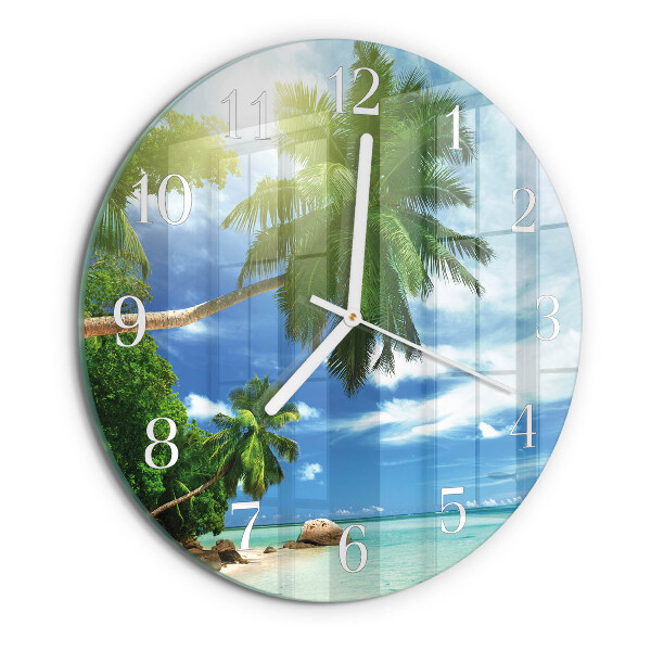 Horloge ronde Palm Island