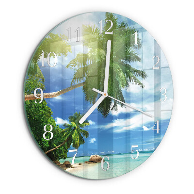 Horloge ronde Palm Island